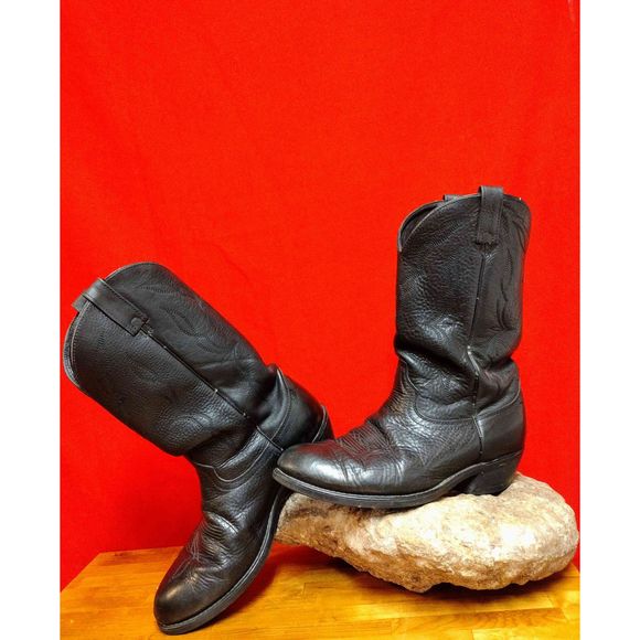 Dan Post Boots Other - SOLD- Vintage Black Leather Cowboy Boots